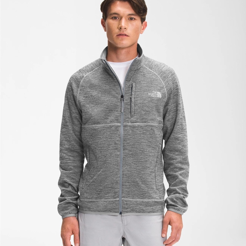 🔥New Mens The North Face Canyonland 1/2 Zip Fleece Jacket Grey Heather 🆕
